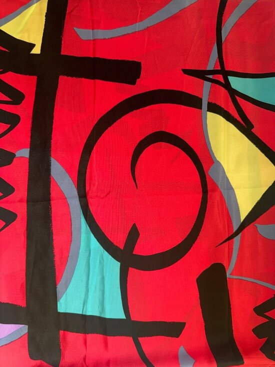 John Kaldor Other - Vintage John Kaldor Fabric FCNA Silky Slinky Artsy Art2Wear Pop Art 3.5 Yards